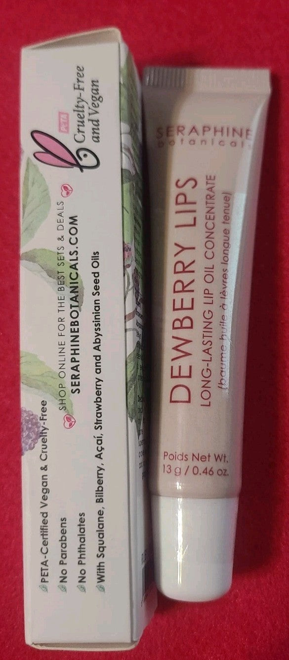 Seraphine Dewberry Lip Oil Ruby Jelly Long Lasting Lip Treatment 0.46 oz