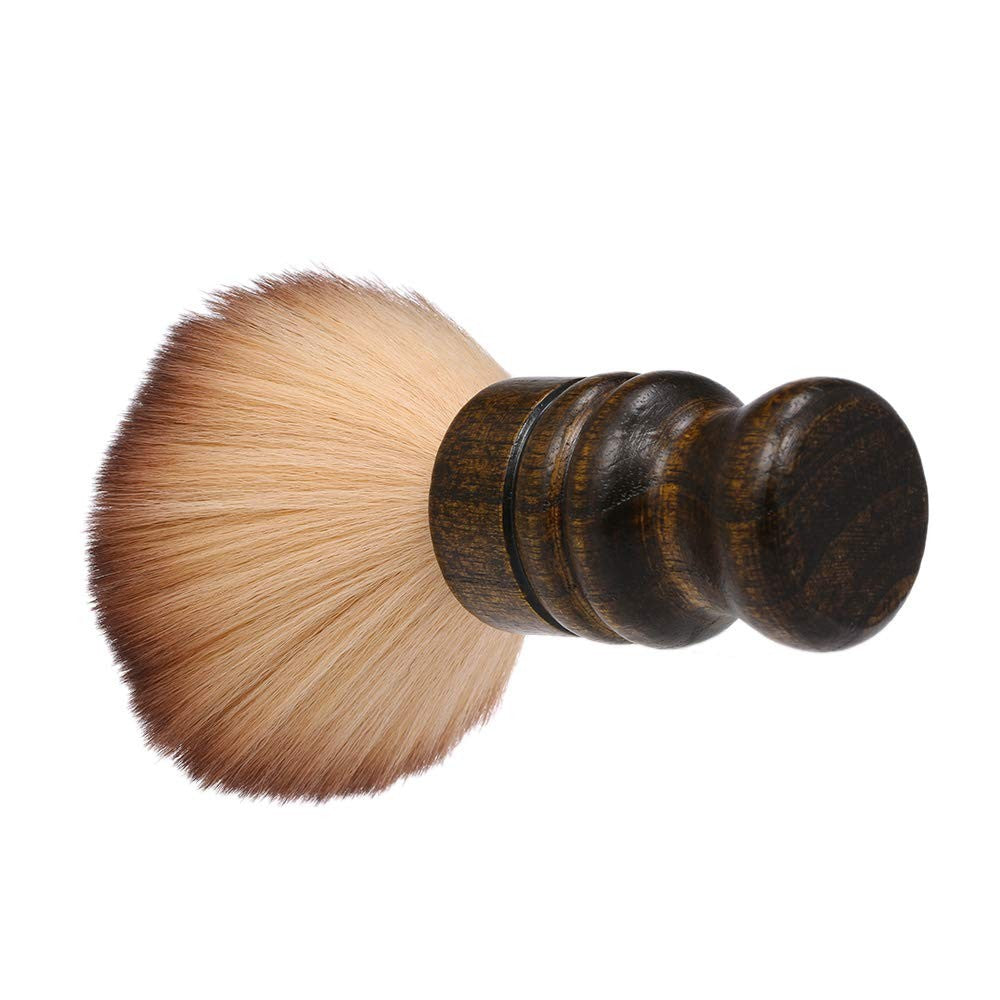Large Neck Duster Brush for Hair Cutting and Styling - Soft Fiber Barber Tool