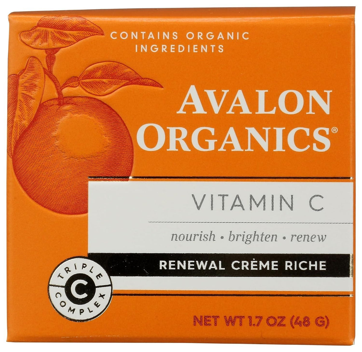 Vitamin C Renewal Face Cream - Rich Moisturizer for Skin Brightening 1.7 oz