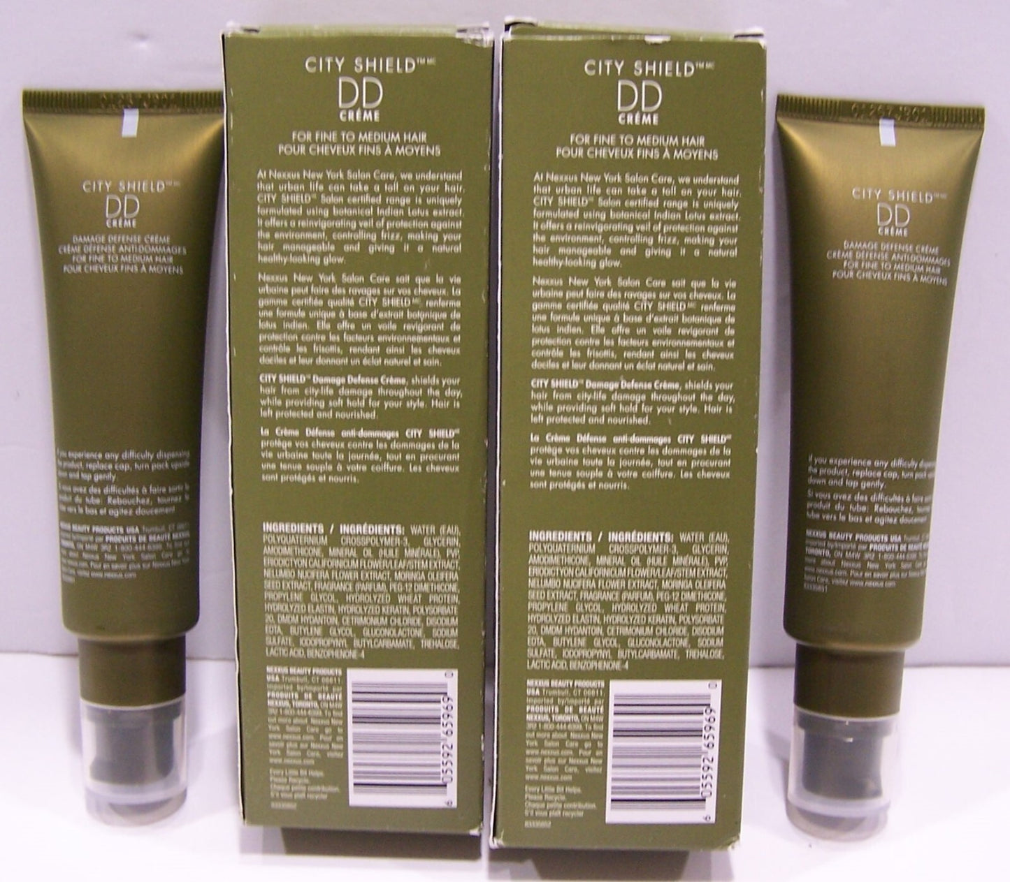 Nexxus City Shield Frizz Resistance Hair Creme - Damage Defense, 1.93oz (2 Pack)