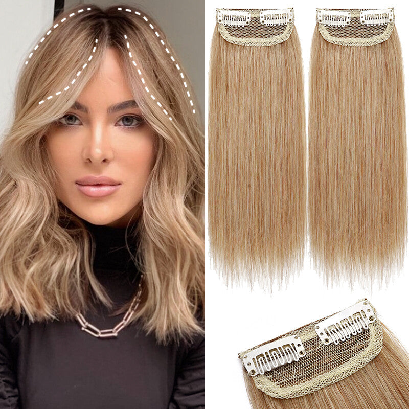 Remy Human Hair Clip-In Extensions - Invisible Side Piece, Multiple Colors & Lengths
