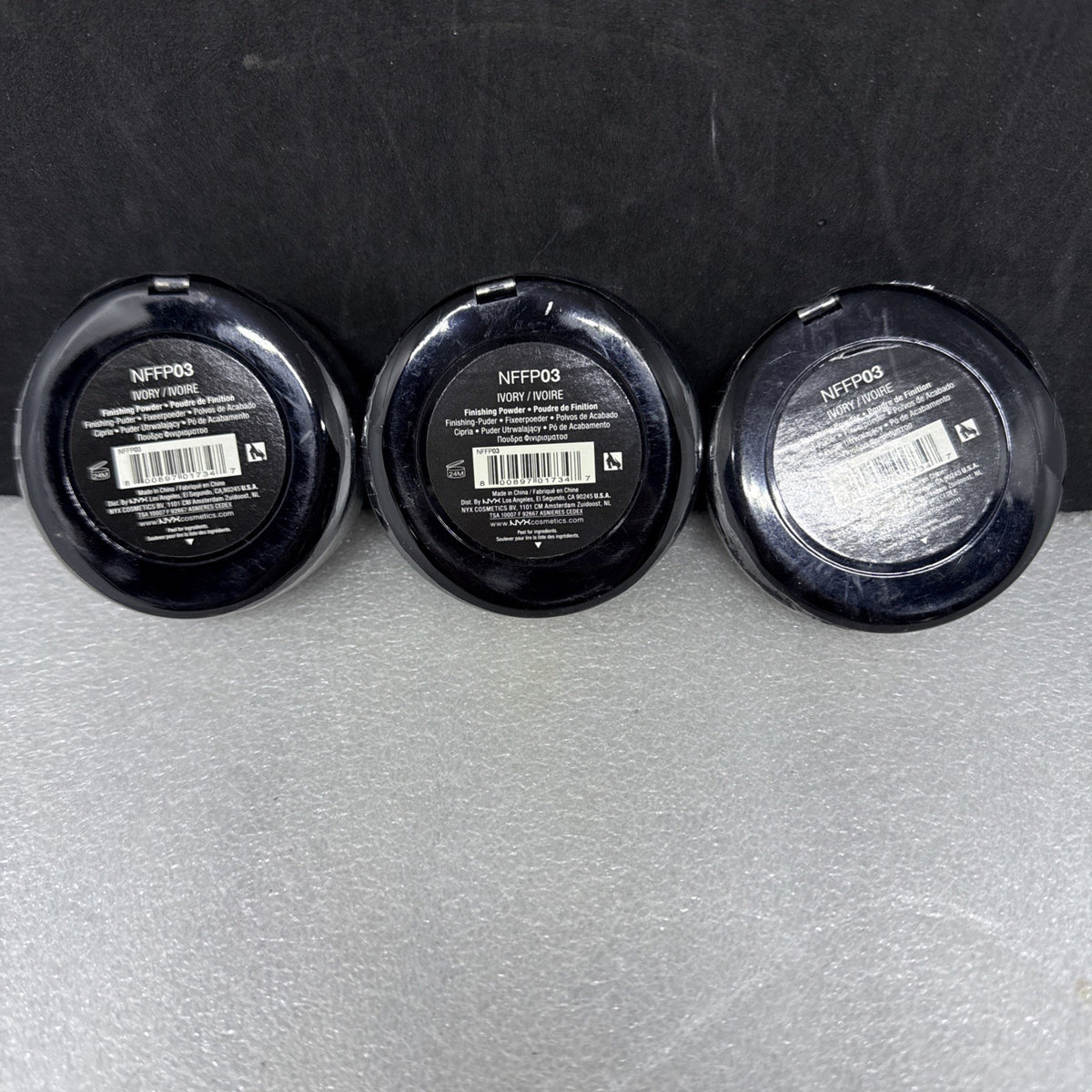 NYX Finishing Powder Ivory NFFP03 3 Pack - Sealed Makeup Setting Powder