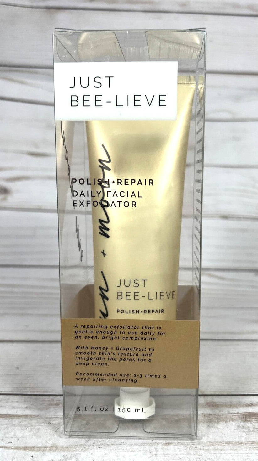 Sun + Moon Just Bee-Lieve POLISH REPAIR Daily Facial Exfoliator 5.1oz