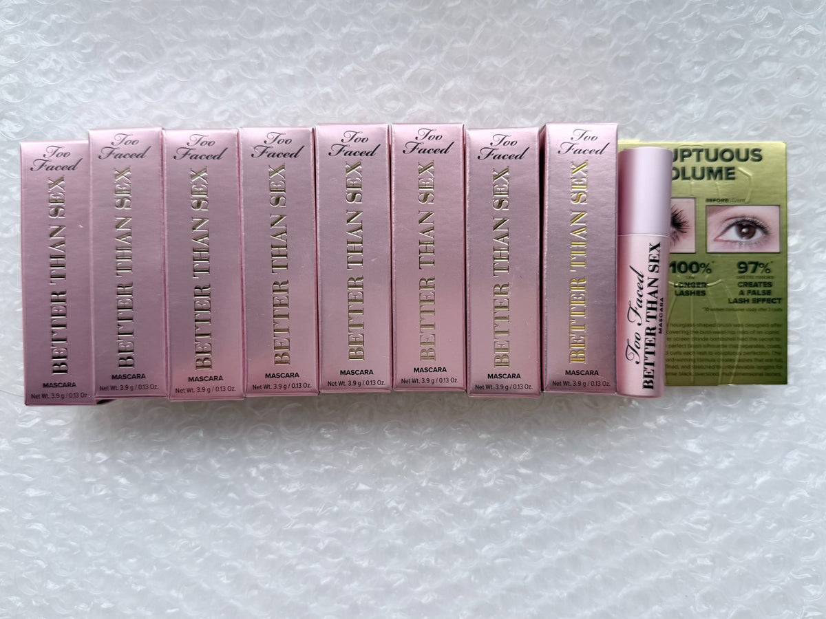 8 Pack Waterproof Mascara - Better Than Sex, 0.13oz Each, Total 1.04oz