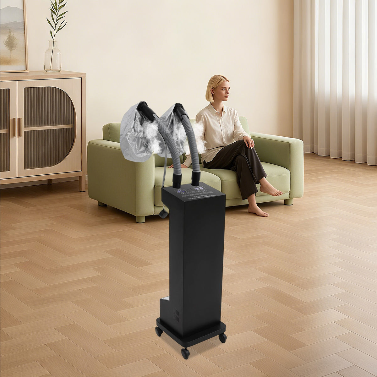 Professional Hair Color Processor with Micro Mist Technology, Vertical Styling Machine