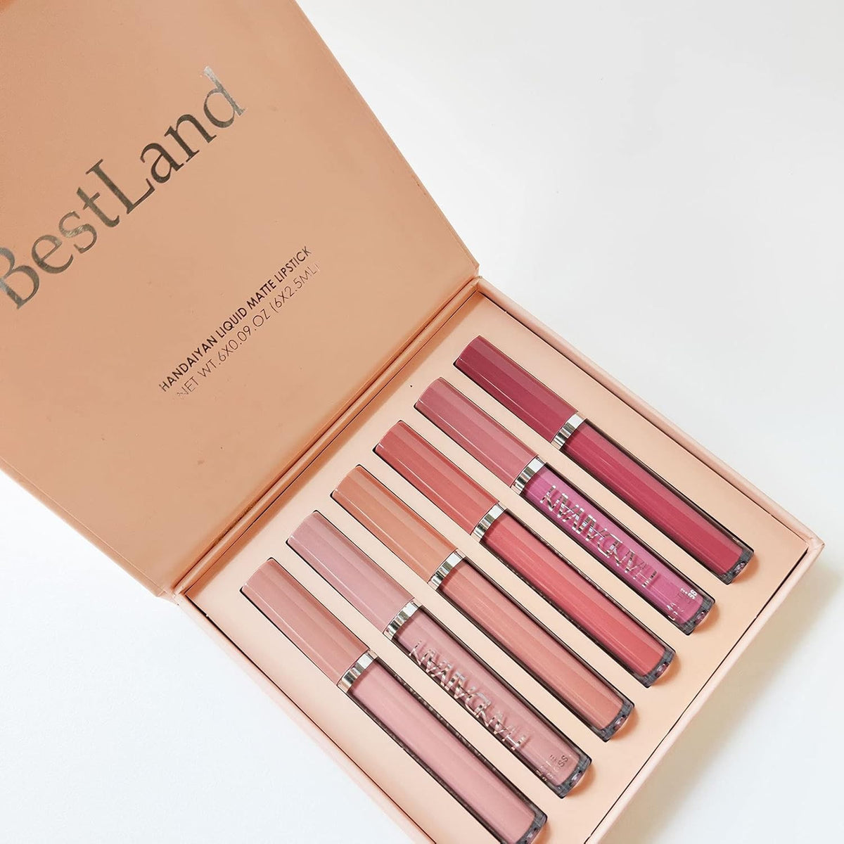 6-Piece Matte Liquid Lipstick Set Long-Lasting Waterproof Lip Color