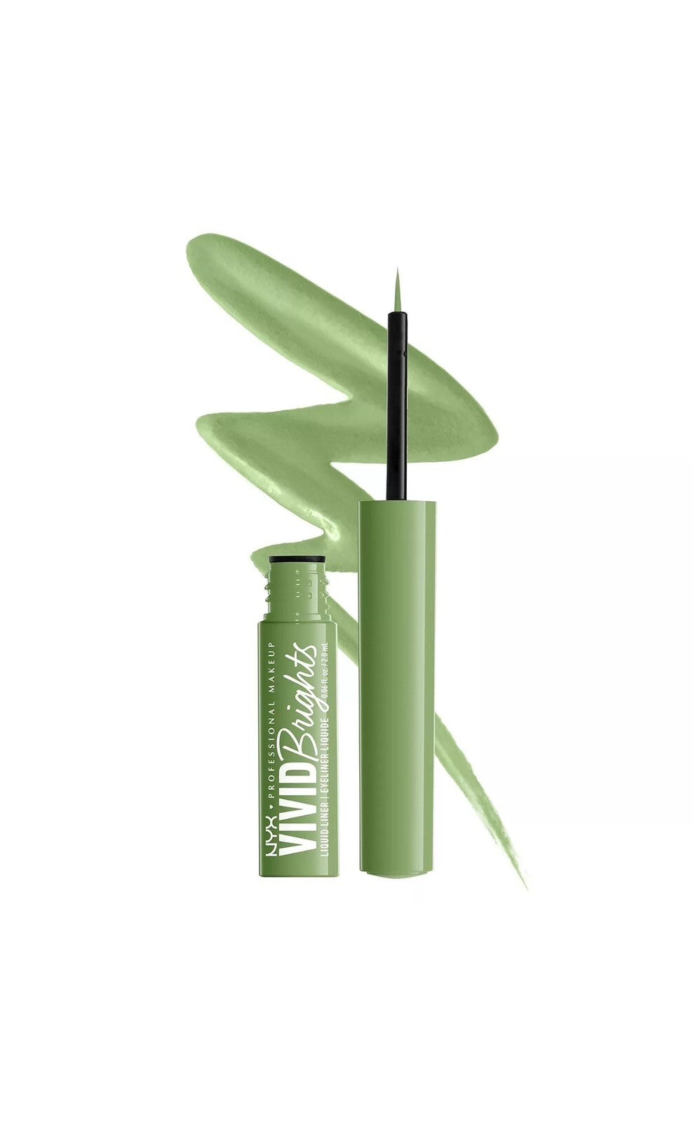 Liquid Eyeliner - Vivid Brights 02 Ghosted Green Long-Wear Makeup