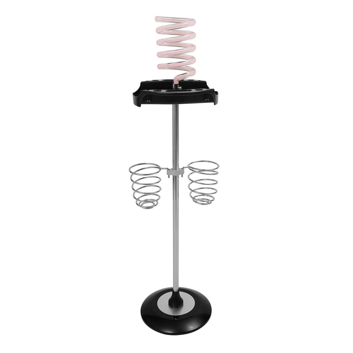 Hair Dryer Stand with Spiral Holders for Salon & Home Storage