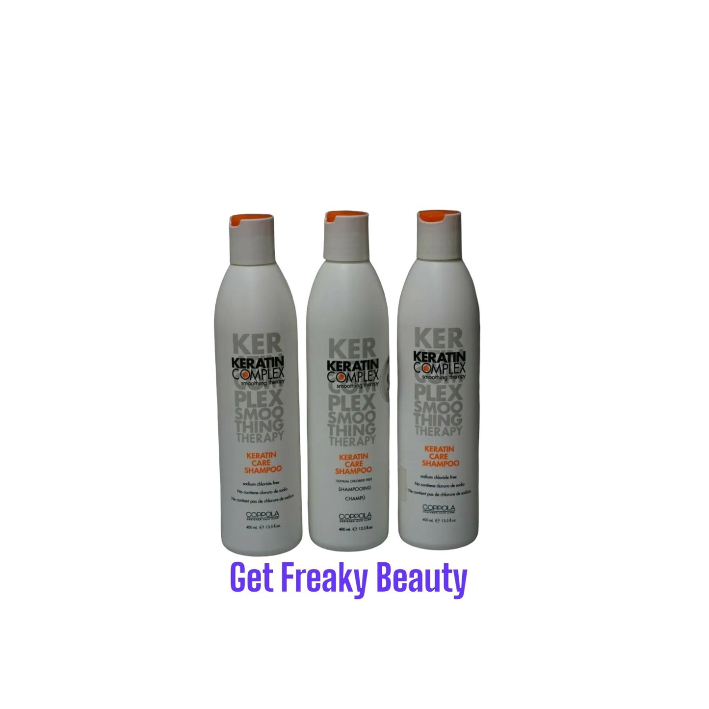 3 Pack Keratin Complex Color Care Shampoo 13.5 oz Sodium Chloride Free