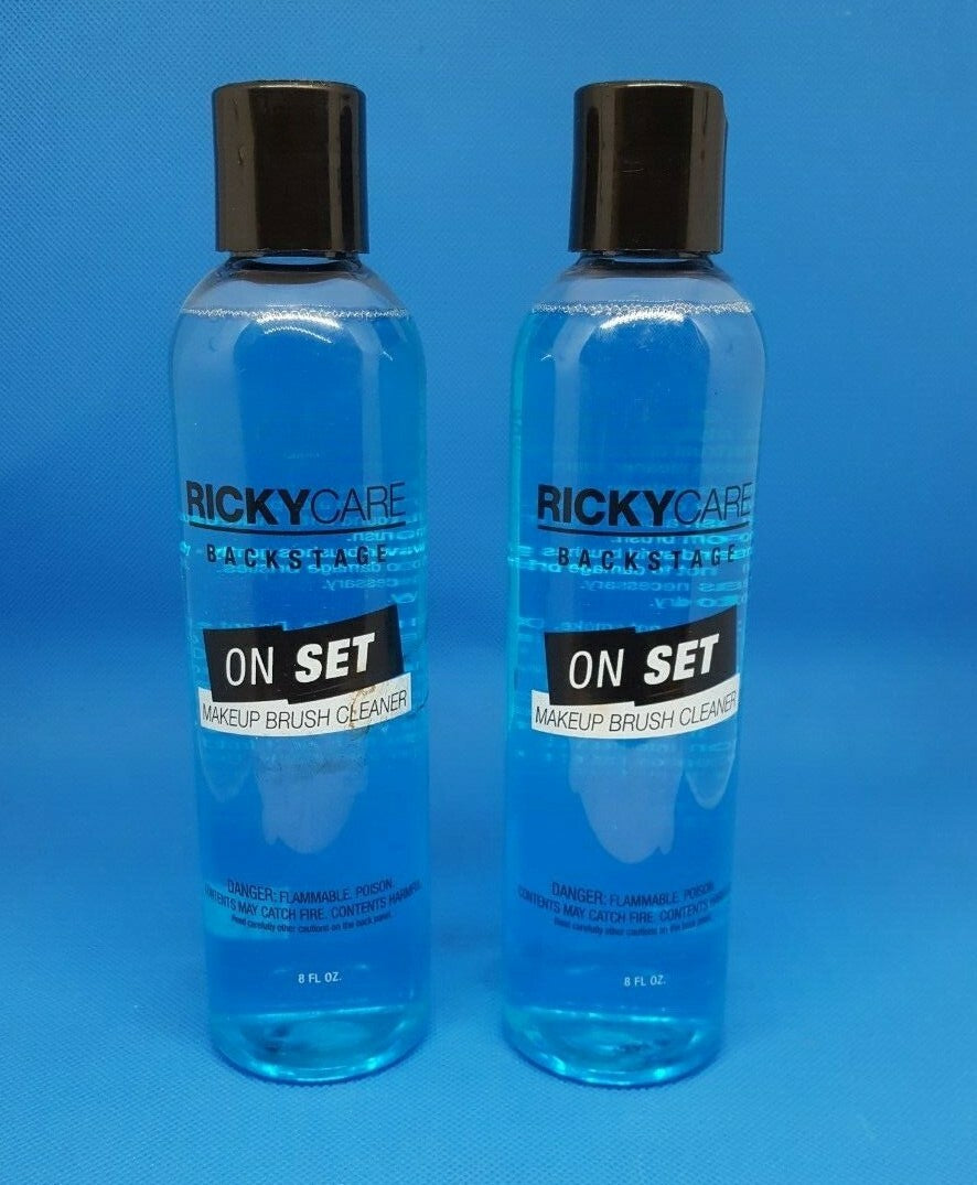 Makeup Brush Cleaner 8oz - Quick Drying, Safe for Natural & Synthetic Hairs, Lot of 2