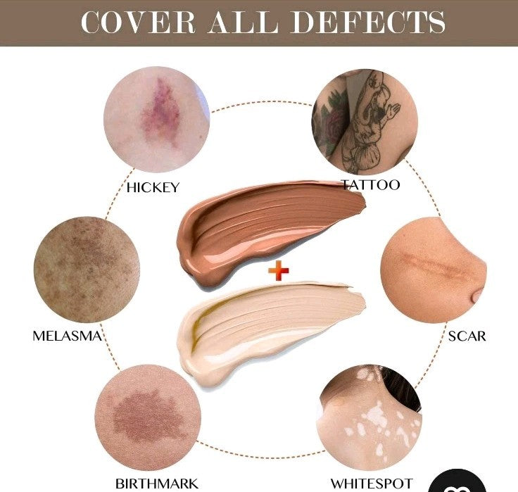Waterproof Tattoo & Skin Concealer for Dark Spots & Scars - Skin Coverup