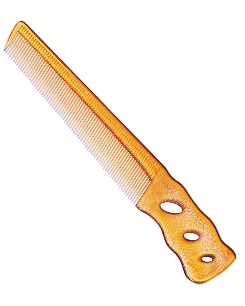 Hair Styling Comb Short Hair Design Comb with Handle - Camel