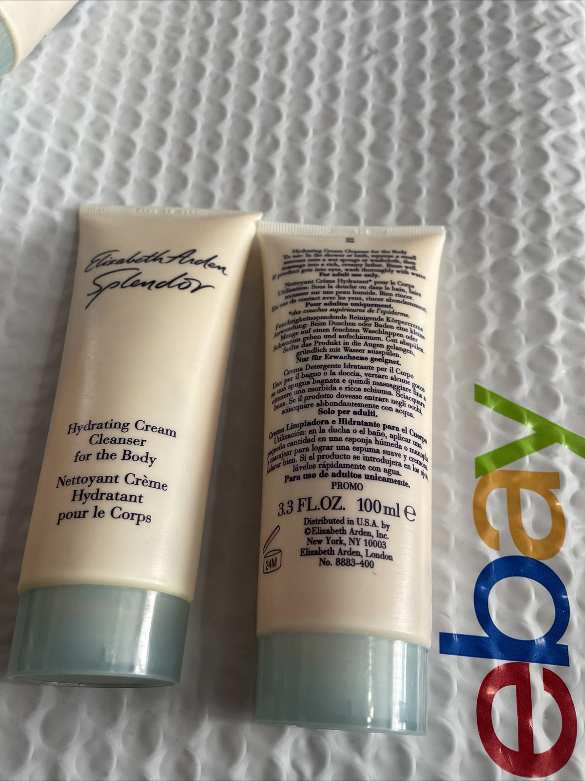 3 tube lot Elizabeth Arden SPLENDOR Hydrating Cream Cleanser For The