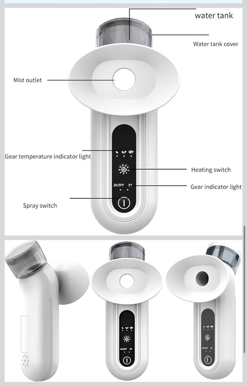 Heated Eye Steam Sprayer Moisturizing Eye Treatment for Dry Eye Relief