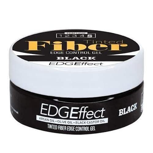 Edge Control Gel with Tinted Micro Fibers for Hair Styling - Black 30mL