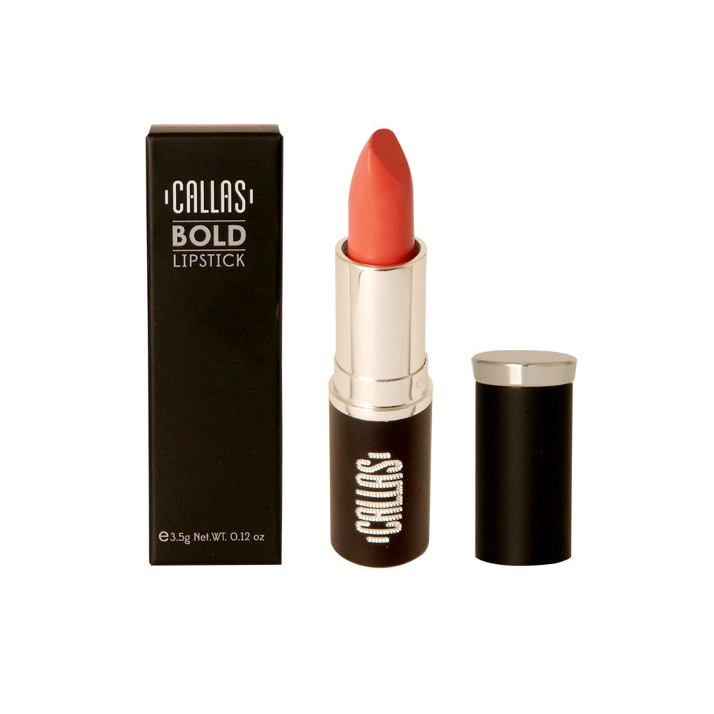 Callas Bold Lipstick B04 Opera Rose - Moisturizing Semi-Matte Lip Color 0.12oz