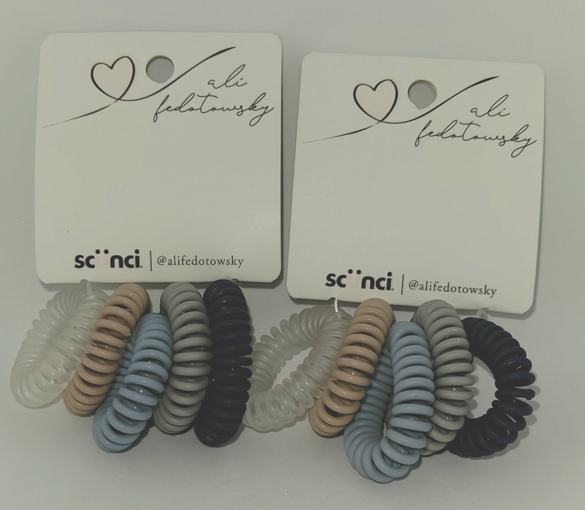 2pks Scunci Spiral Ponies - 5 Count each New, Free Shipping!