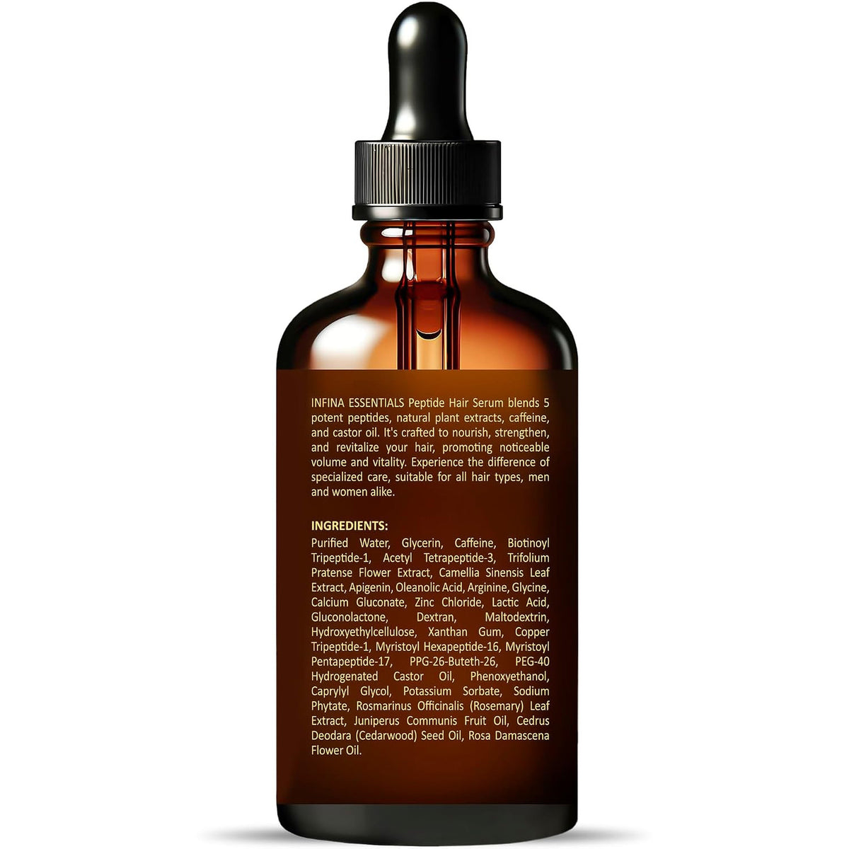 Multi Peptide Hair Serum for Growth and Density 2 fl oz Caffeine