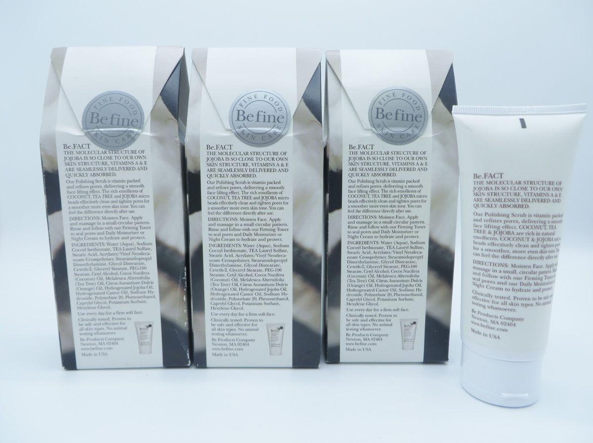Pore Refining Face Scrub with Coconut Jojoba & Citrus - 3 oz Pack of 3
