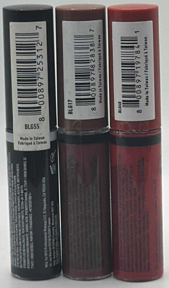 Lip Gloss Set - 3 Assorted Flavors, Hydrating & Glossy Finish
