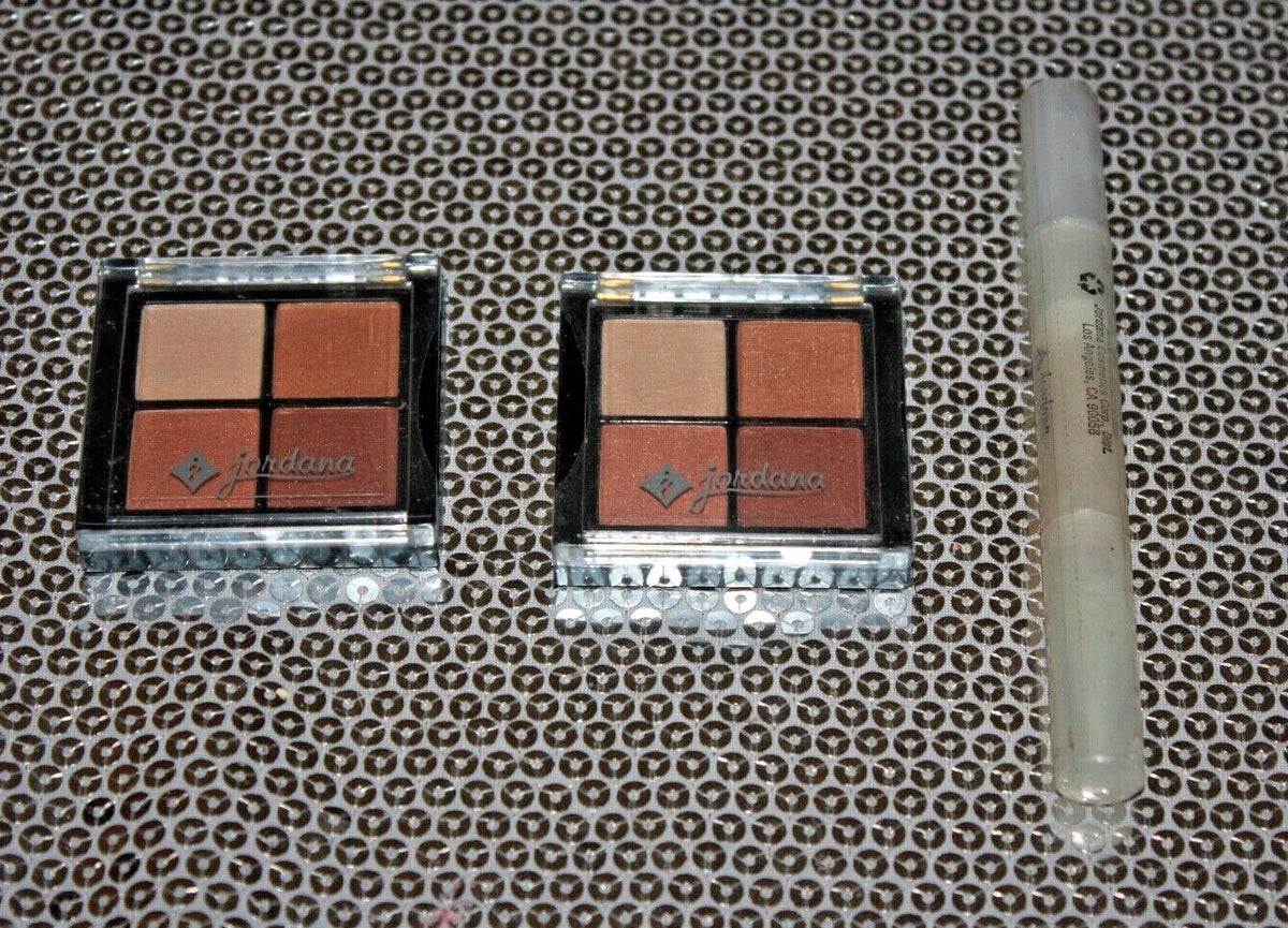 Eyeshadow & Lip Gloss Set - Gold & Pina Colada Shades, Sealed Lot of 2