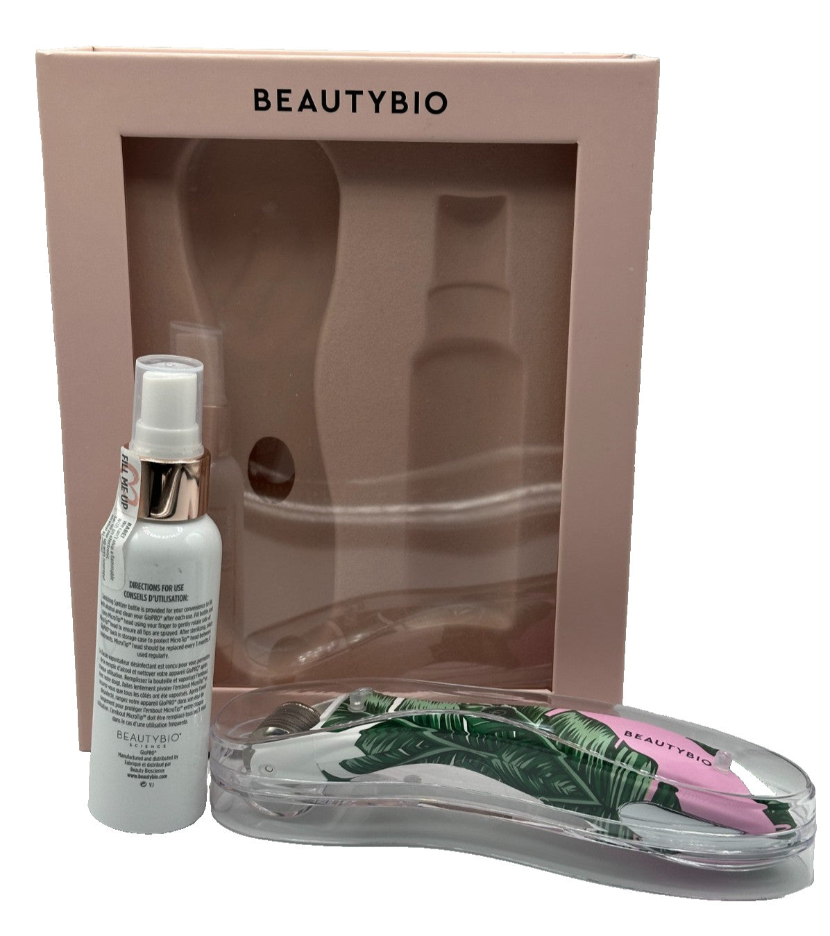 Microneedling Facial Tool with Sanitizing Spritzer - Skin Care Device