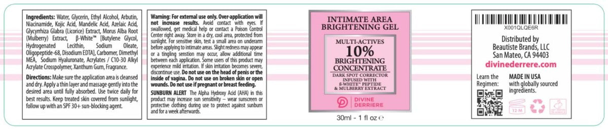 Natural Dark Spot Cream with Alpha Arbutin for Intimate & All Skin Types 1 oz