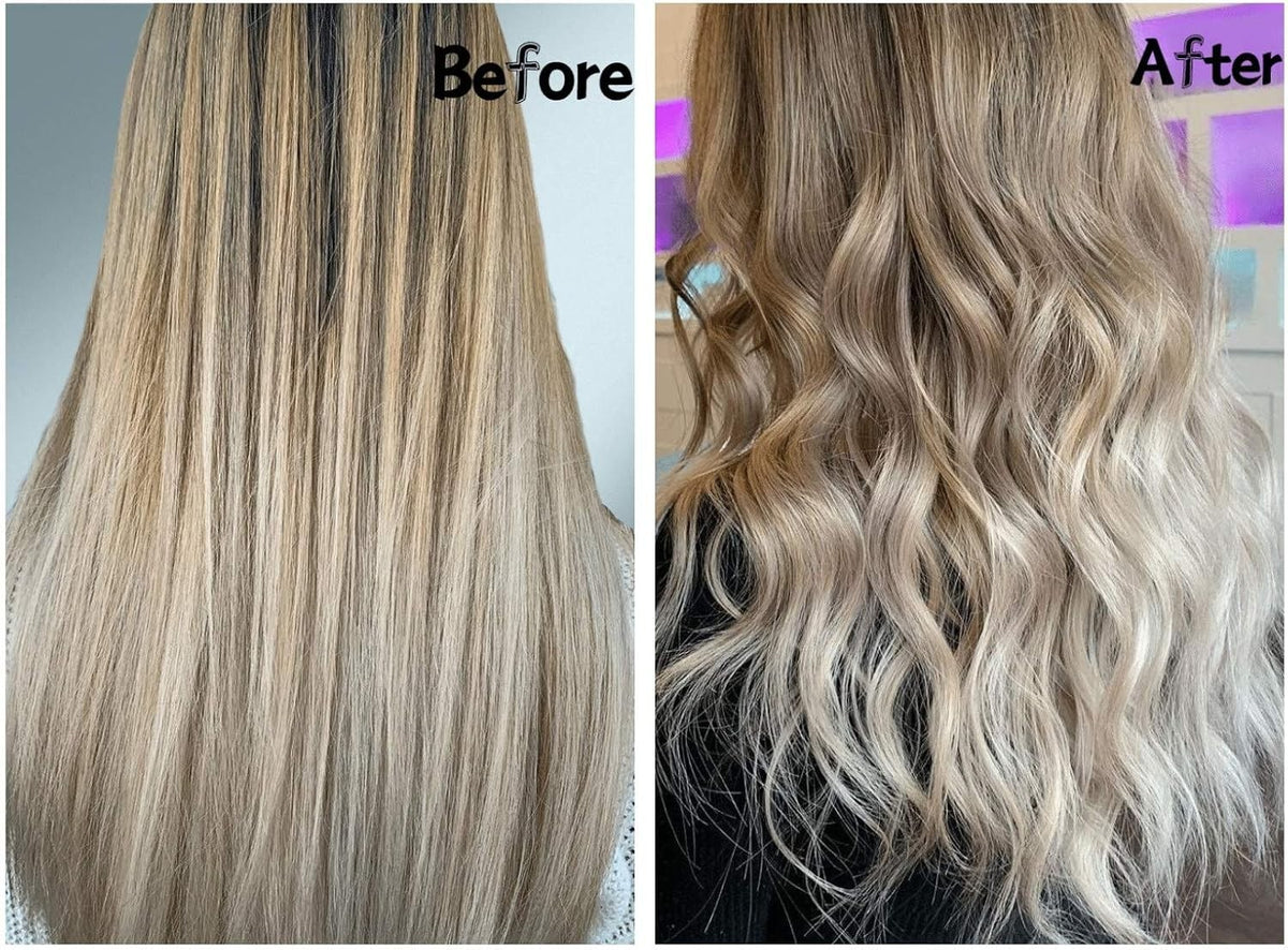 Ceramic 3 Barrel Curling Iron for Waves - Adjustable Temp & Fast Heat