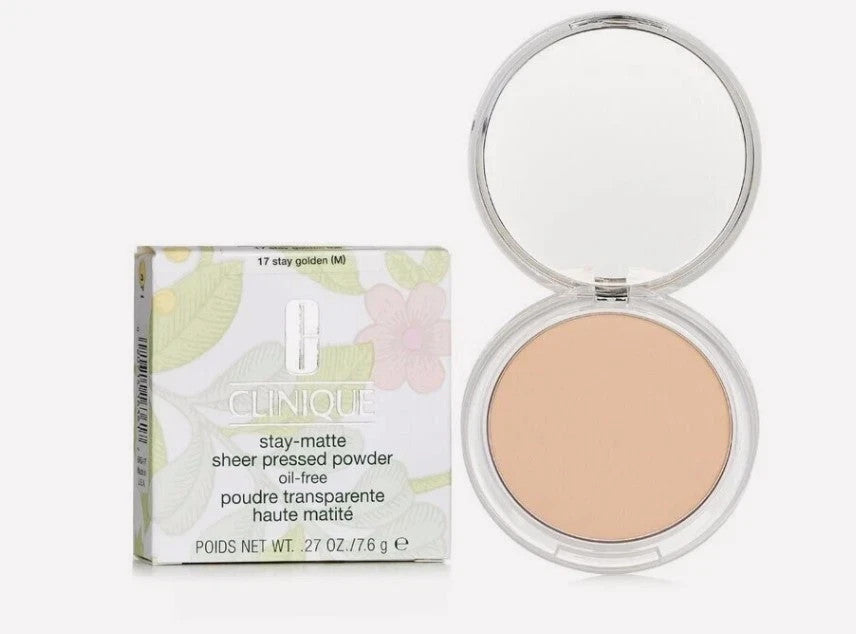 Clinique Stay-Matte Sheer Pressed Powder Oil-Free 17 Stay Golden 7.6g