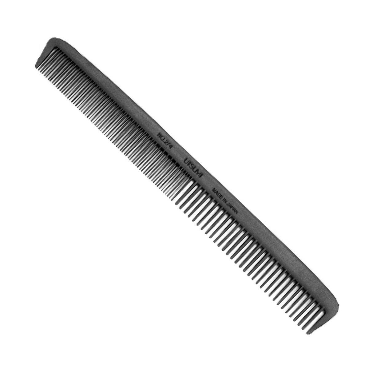 Utsumi Black Hair Styling Comb 8.5 Inch Made in Japan