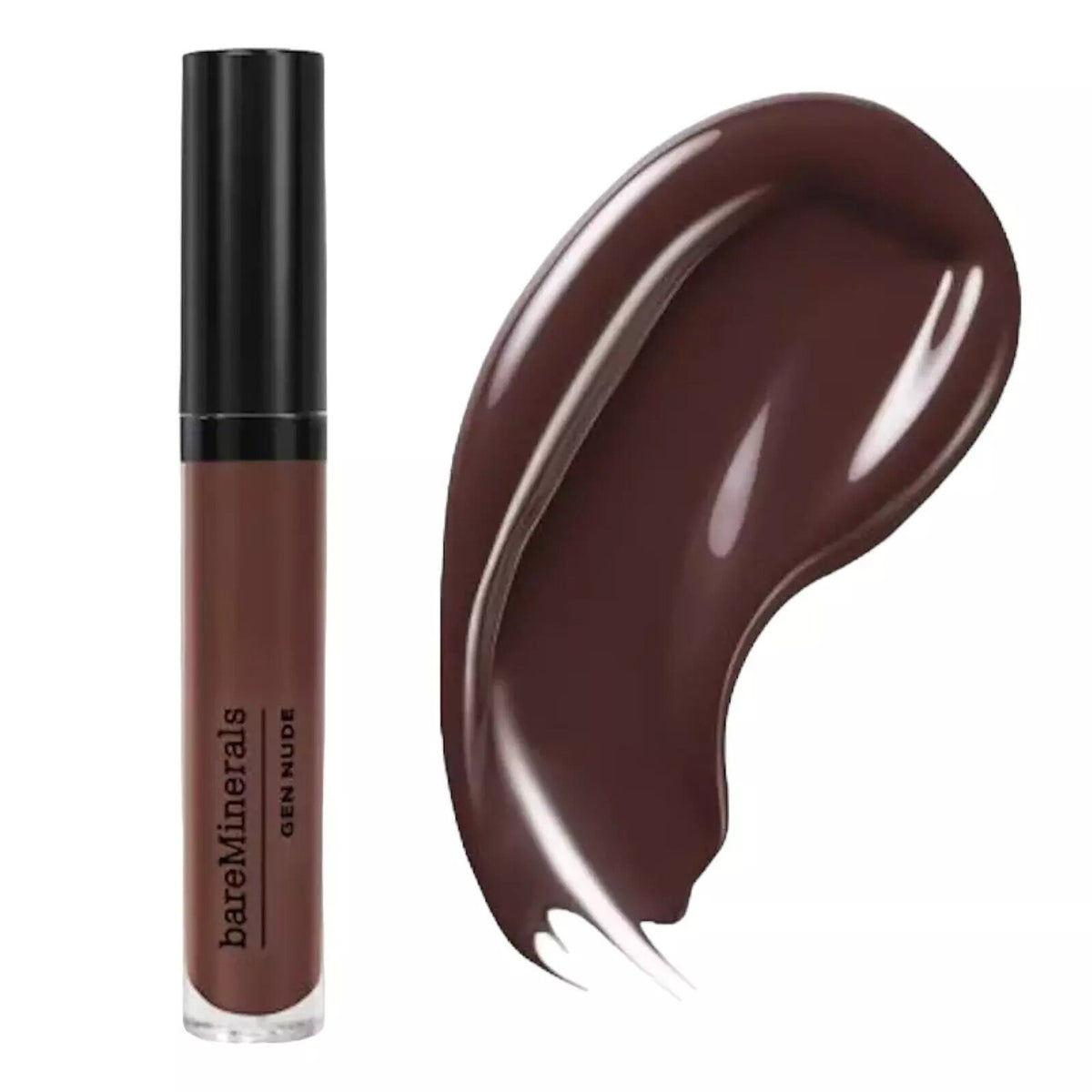 Bare Minerals Gen Nude Lip Gloss - Savage Brown, Moisturizing, Sheer Shine