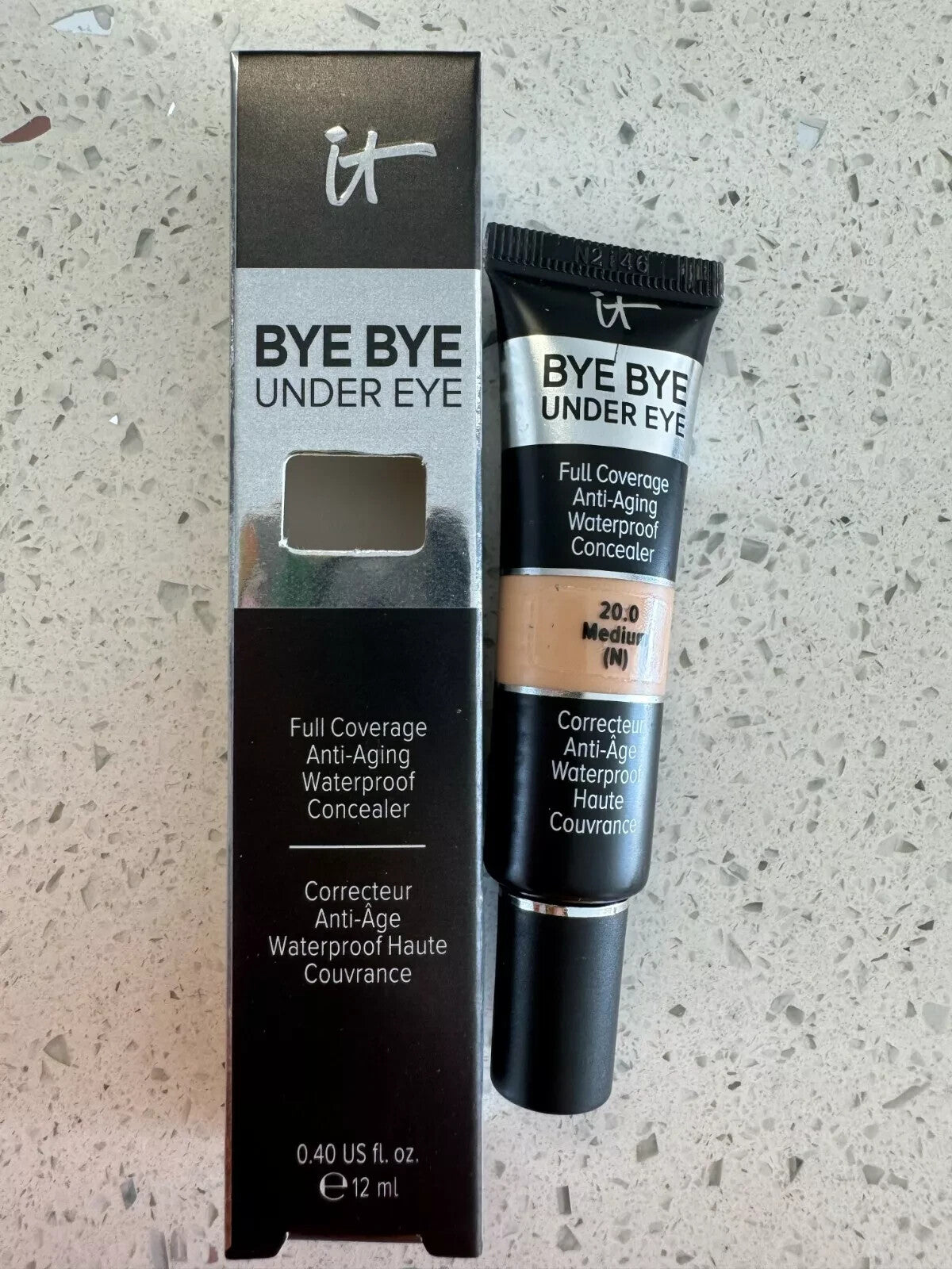 Full Size Waterproof Under Eye Concealer with Anti-Aging Benefits - 0.40 OZ