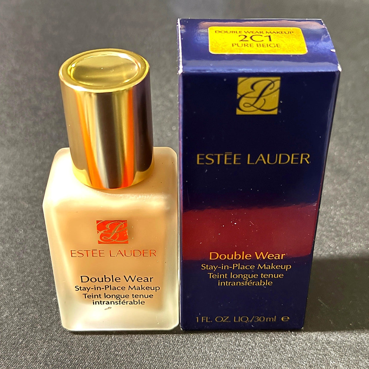 Estee Lauder Double Wear Foundation 2C1 Pure Beige Long-Lasting Face Makeup 1oz
