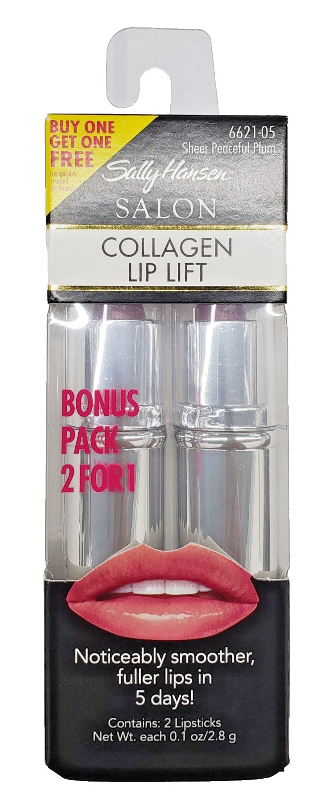 Lip Plumper Lip Gloss - Sheer Peaceful Plum Collagen Lip Lift