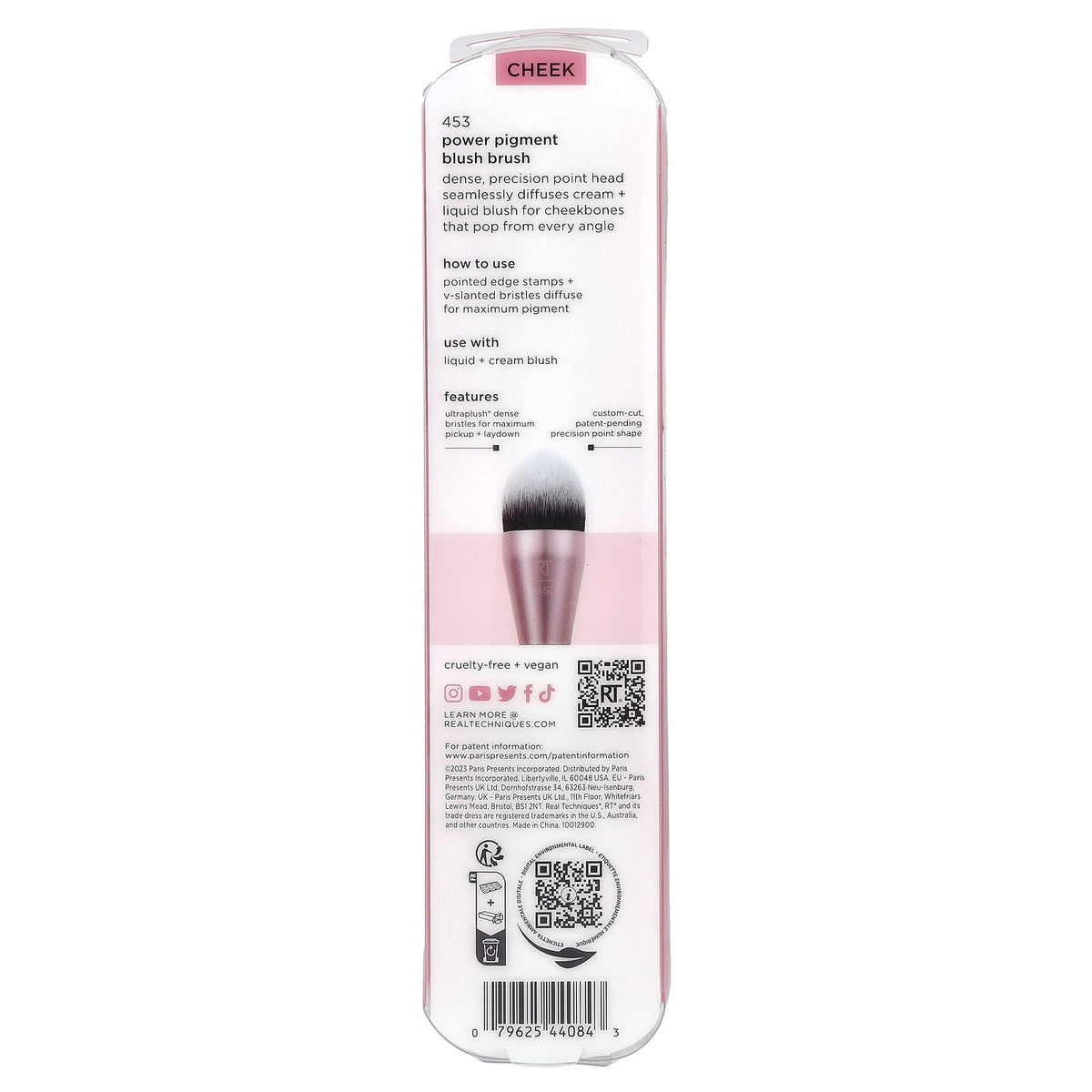 Power Pigment Blush Brush - Dense Precision Face Makeup Tool