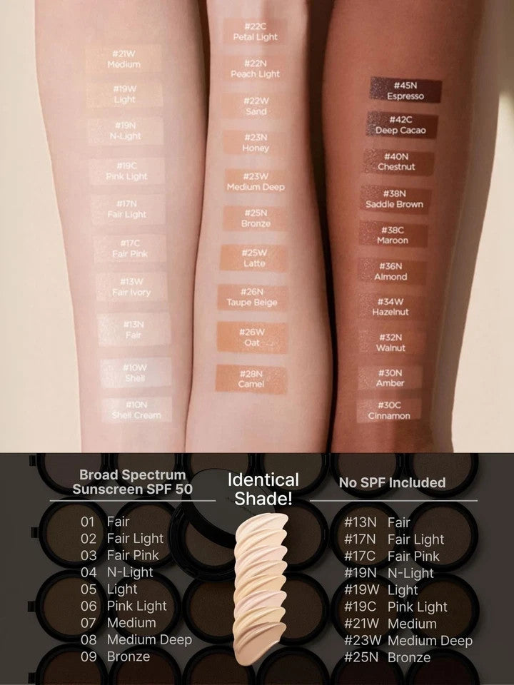 Moisturizing Skin Cushion Set for Flawless Dewy Finish - All Variants Included