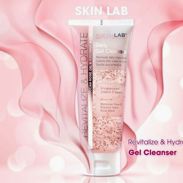 Revitalize & Hydrate Daily Gel Cleanser with Vitamin E & Rose Oil
