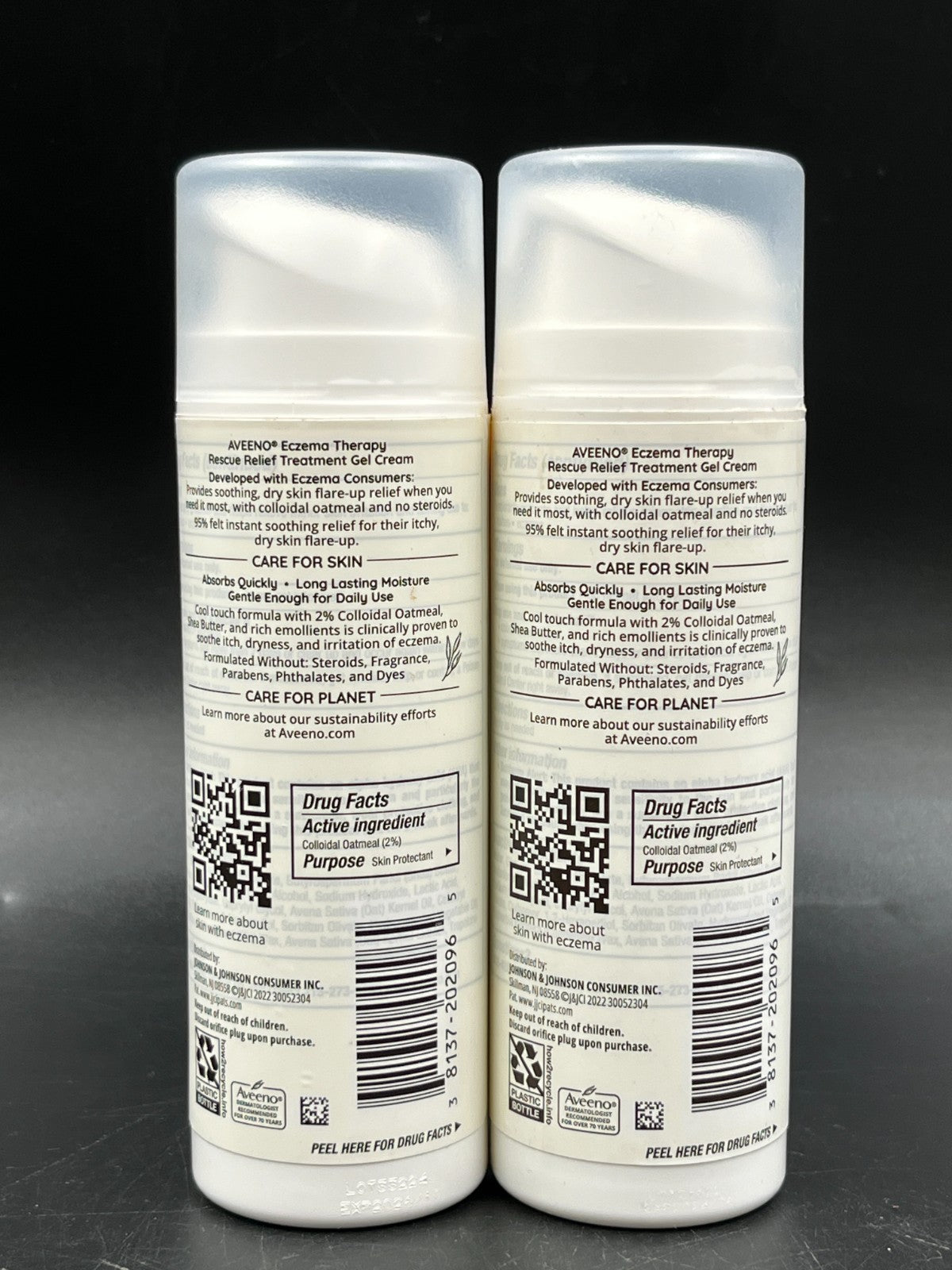 Aveeno Eczema Therapy Rescue Relief Treatment Gel Cream 5 fl.oz Lot