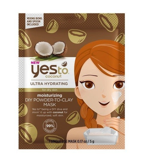 Yes To Coconut Ultra Hydrating Powder to Clay Mask for Dry Skin