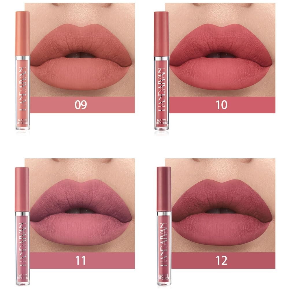 Matte Liquid Lipstick Set - Long Lasting, Moisturizing, 3 Shades