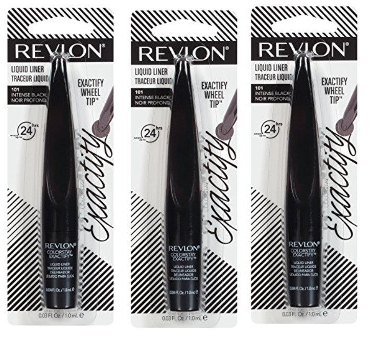 Revlon Colorstay Exactify Liquid Eyeliner 102 Intense Black - 3 Pack
