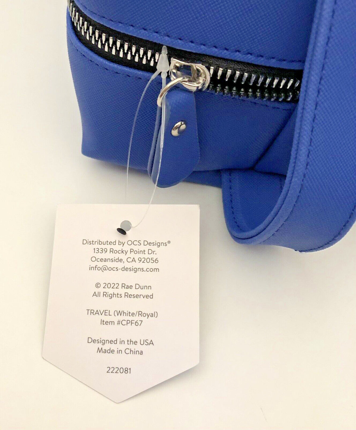 Travel Toiletry Bag - Unisex Cosmetic Shaving Organizer Blue