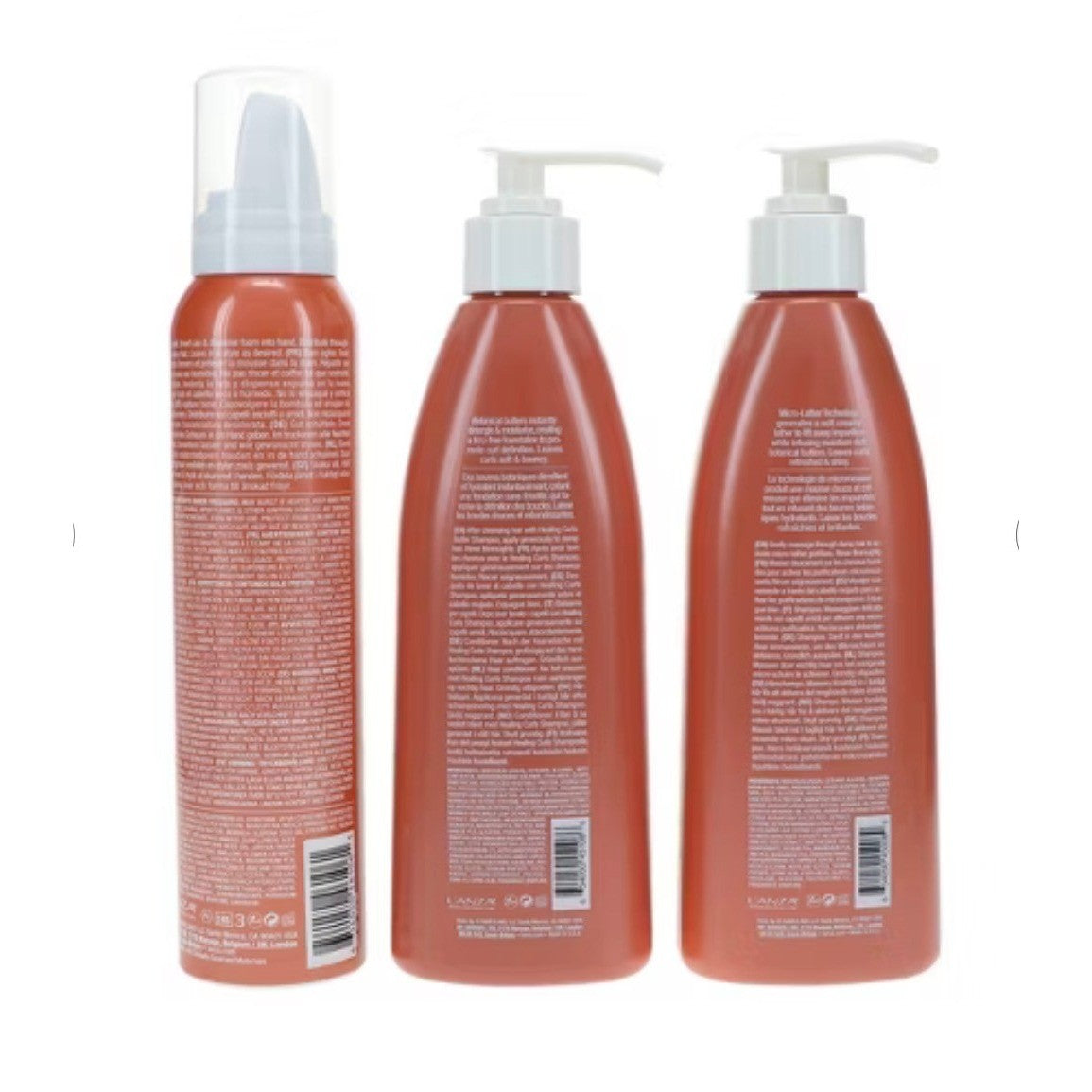 LANZA Healing Curls Collection 3 Piece Set Butter Shampoo Conditioner