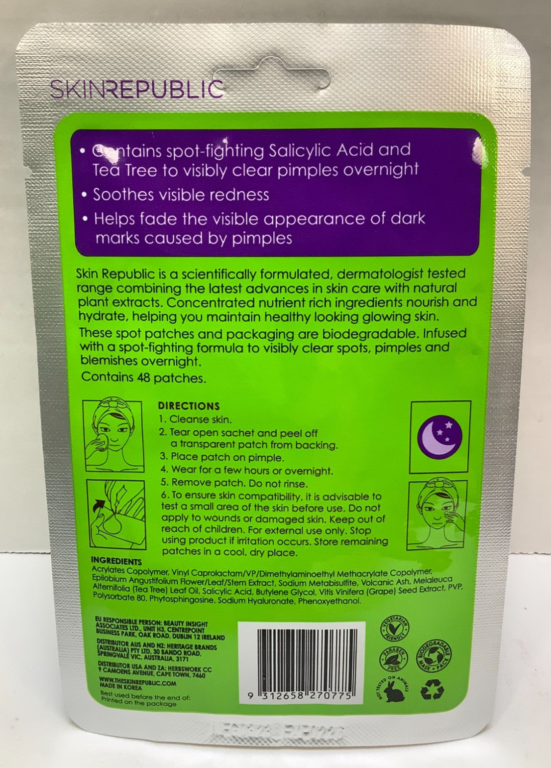 Salicylic Acid Pimple Patches - Acne Spot Treatment, 48 Patches, 7 Pack