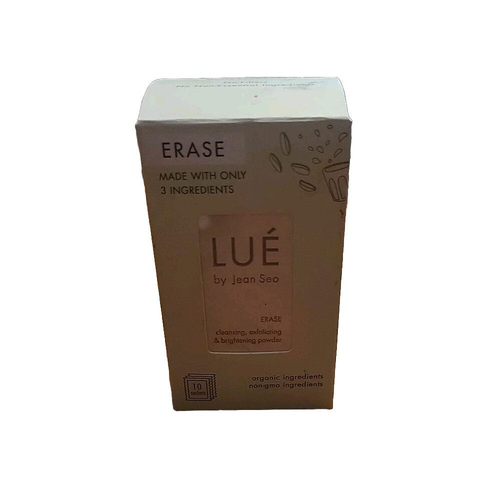 NEW Lue Jean Set Erase Cleansing Exfoliating Brightening Powder 10