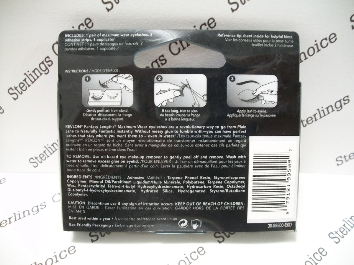 False Eyelashes Long Volumizing Self-Adhesive Revlon Fantasy Lengths #99509