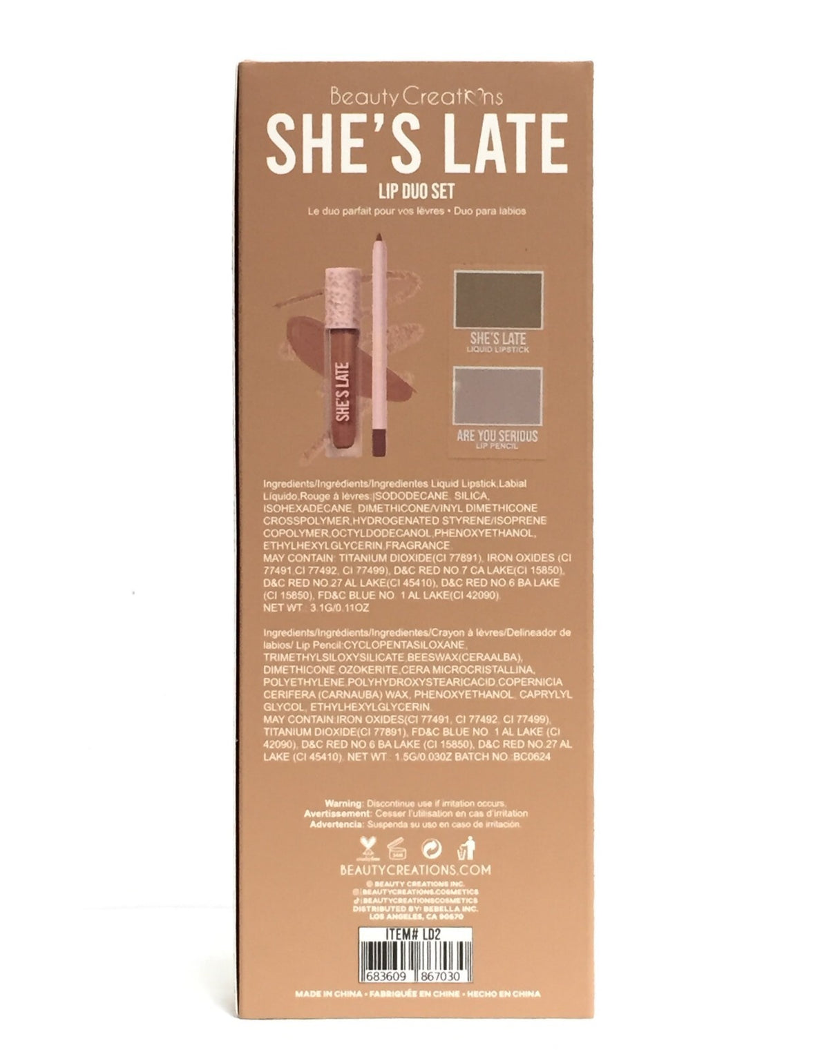 Lip Duo Set - Sheer & Matte Lip Gloss and Lipstick Pairing