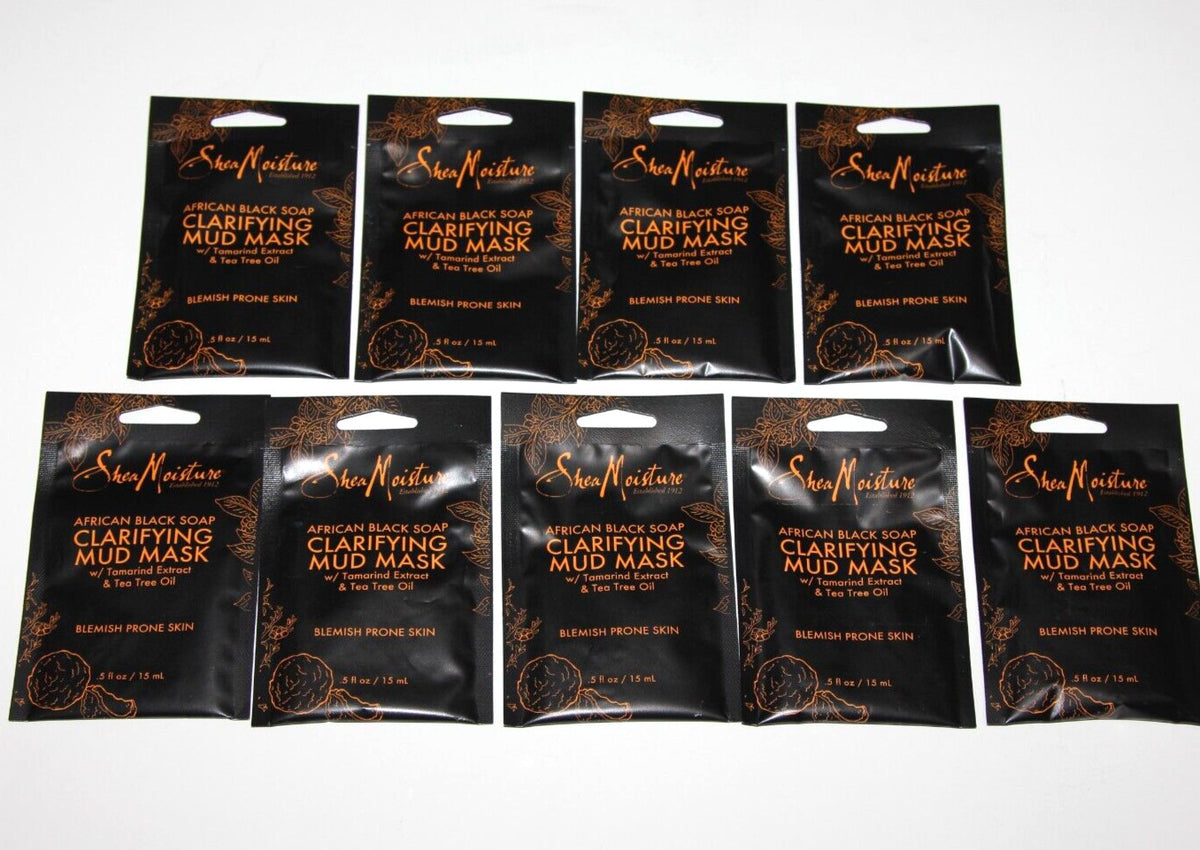 Shea Moisture African Black Soap Clarifying Mud Mask - 9 Packets