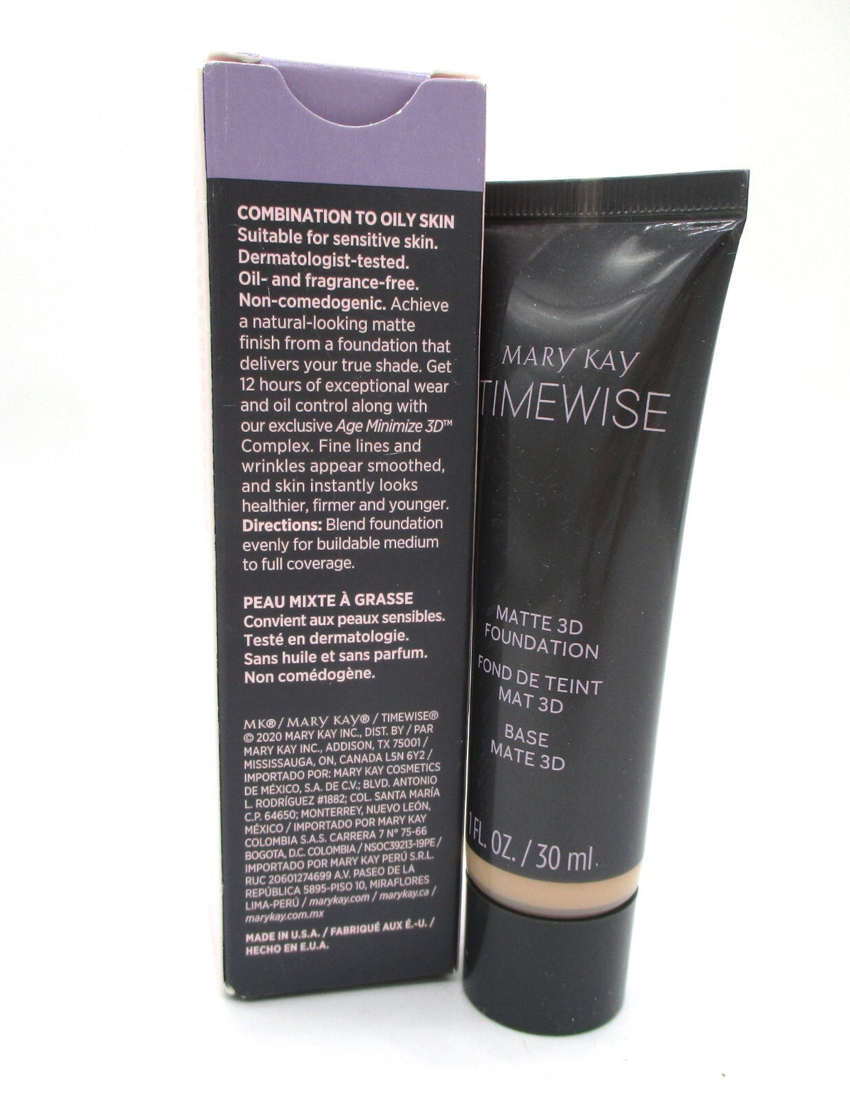 Mary Kay Timewise Matte 3D Foundation Ivory C 100 - Flawless Face Makeup