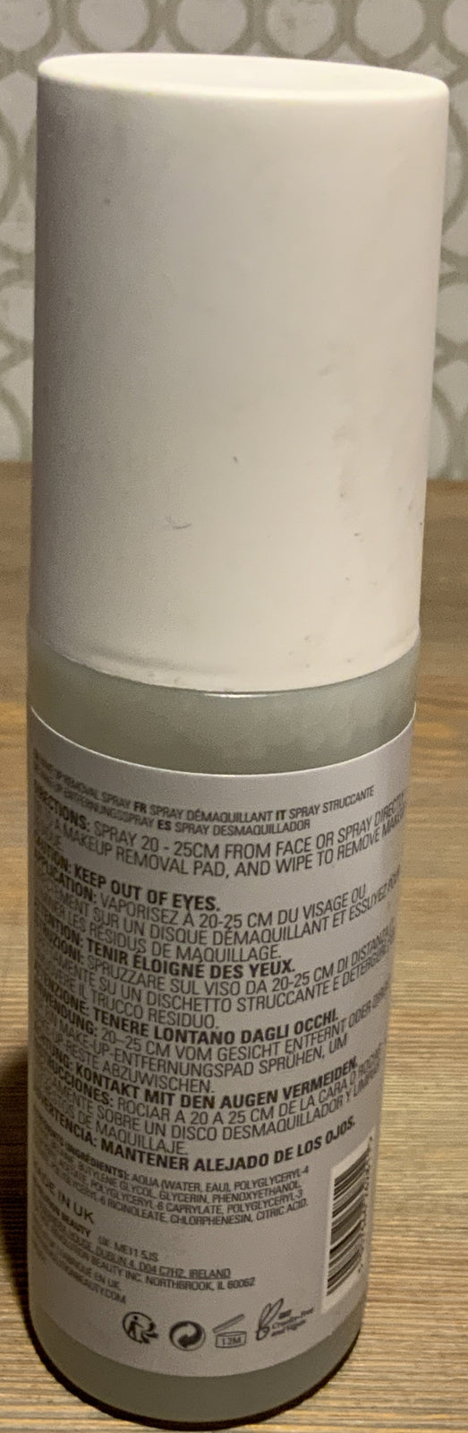 Makeup Remover Water - Refreshing Facial Cleansing Solution 3.38 Oz